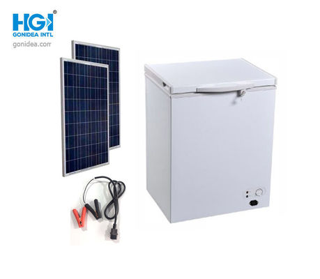 Gonidea 150AH แบตเตอรี่ดำเนินการตู้แช่แข็งลึกพลังงานแสงอาทิตย์ 24V พร้อมล็อคและกุญแจ
