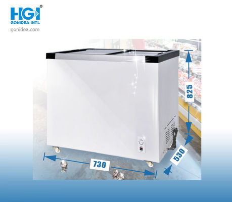 168 ลิตร Top Double Doors แช่แข็งลึก Stand Up Chest Freezer