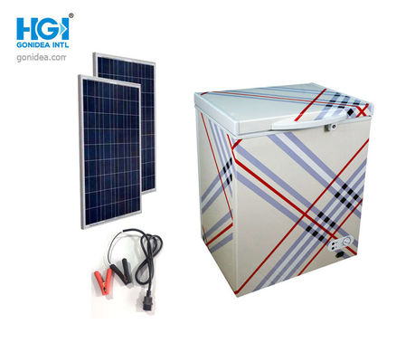 ตู้แช่แข็งพลังงานแสงอาทิตย์ที่เป็นมิตรต่อสิ่งแวดล้อม 112L AC110V ถึง 240V