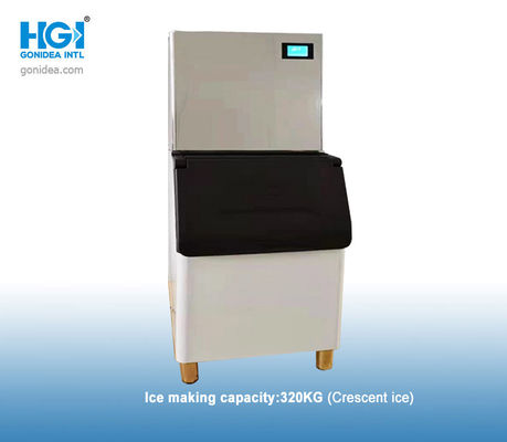 320KG / 24H เครื่องทำน้ำแข็งอัตโนมัติ Square Cube Commercial 1500W 105L