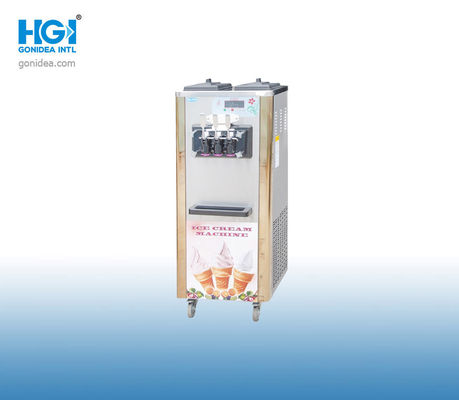 1800W R404a เครื่องทำไอศกรีมเชิงพาณิชย์อัตโนมัติ ODM สำหรับร้านเจลาโต้