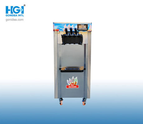 SASO Commercial Stainless Steel Soft Serve เครื่องไอศกรีม 110V 51.5in R22a