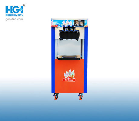 50dB 51.5in 60HZ ร้านอาหาร Soft Ice Cream Machine รสเดียว