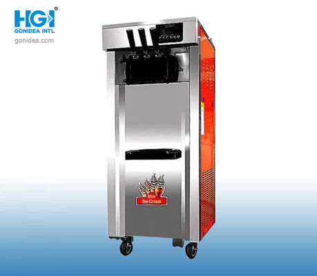 Gonisea Shop Auto เครื่องทำไอศกรีมเชิงพาณิชย์แช่เย็น 54*76*13.1 ซม. 50dB