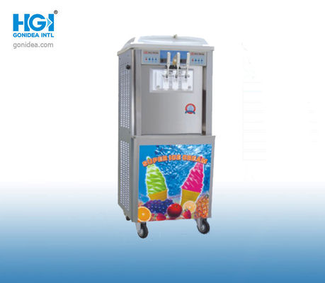 เครื่องทำไอศกรีมนุ่มเย็นด้วยอากาศ 16 - 18Kg / H